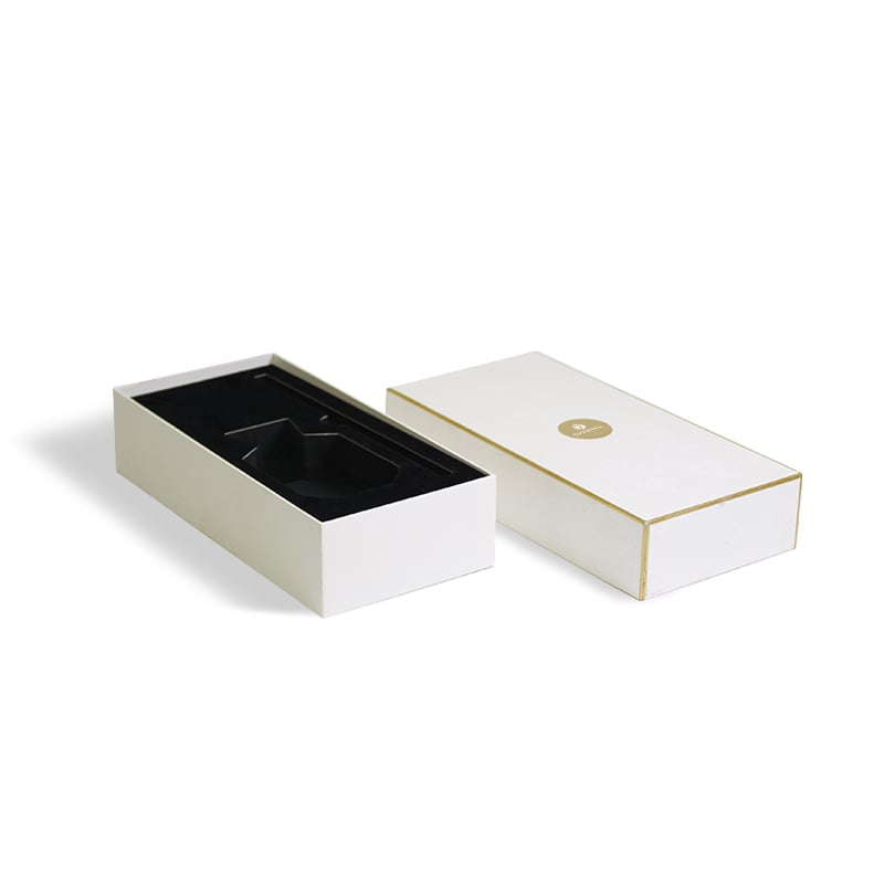 CF Perfume Bottle Gift Paper Box Recyclable Essential Oil Rigid Packaging Box With Foam Insert
