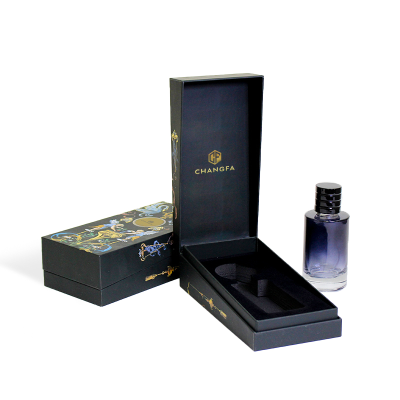 CF Luxury Perfume Bottle Packaging Boxes Clamshell Cosmetic Paper Gift Box With Eva Insert