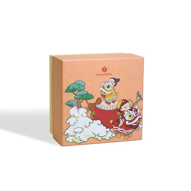 CF Eco-Friendly Rigid Cardboard Gift Boxes Closure Removable Lid Sponge Liner Gold Foil