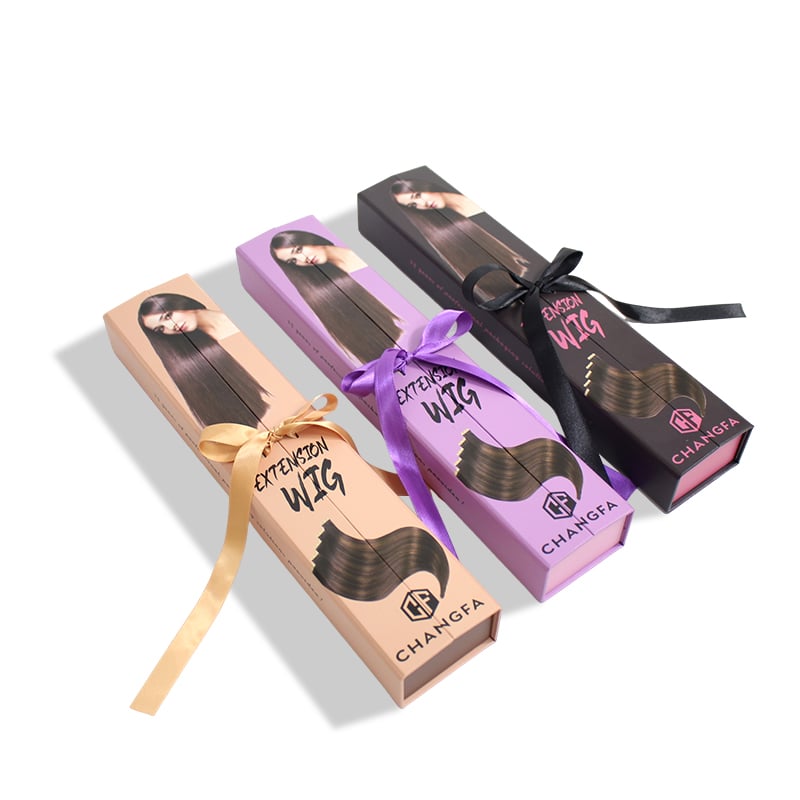 CF One-piece Folding Ribbon Wig Box