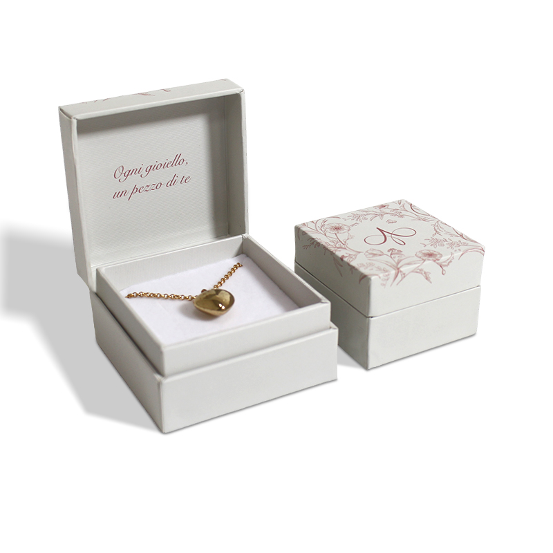 Jewelry Clamshell Box Cardboard Packaging EVA velvet insert