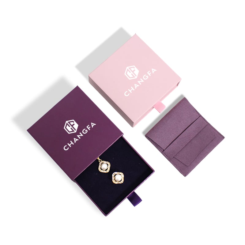 CF Custom Drawer Jewelry Box Packaging with Foam Insert