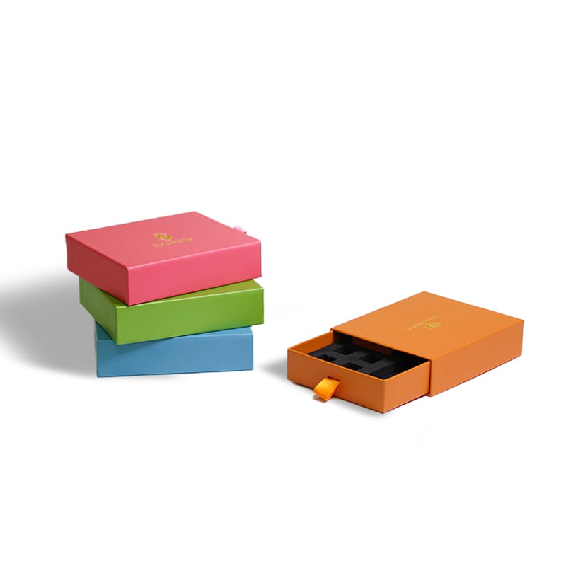 CF Sliding Rigid Cardboard Personalized Packaging Box Skin Care Perfume Handmade Eco Friendly Drawer Box