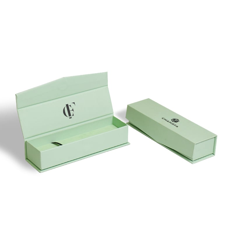 CF Custom Logo Bespoke Jewelry Gift Packaging Rigid Box Small Luxury Magnetic Hard Closure Embossing Matt Lamination Recycled