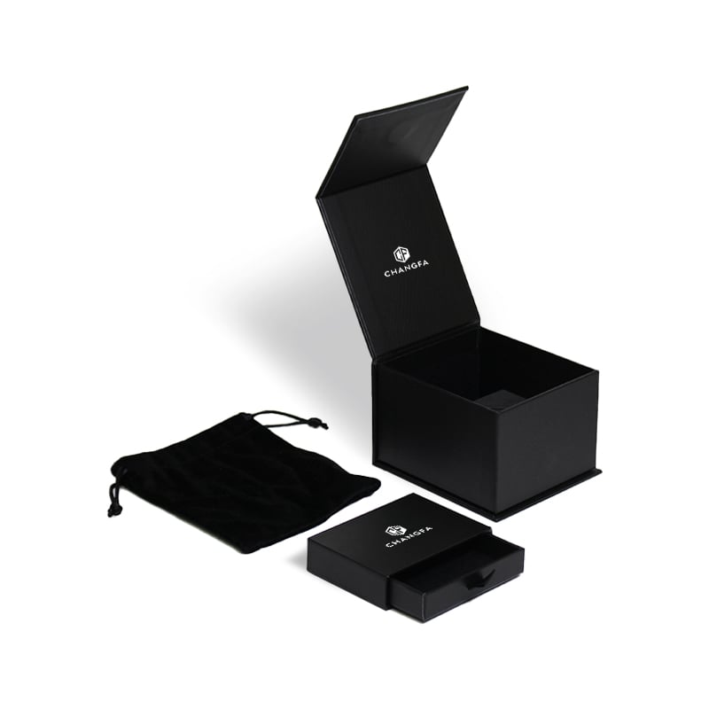CF Custom Printed logo Magnetic Closure  Perfume Bottle Gift Box with Detachable Drawer Recyclable Cardboard Rigid Box