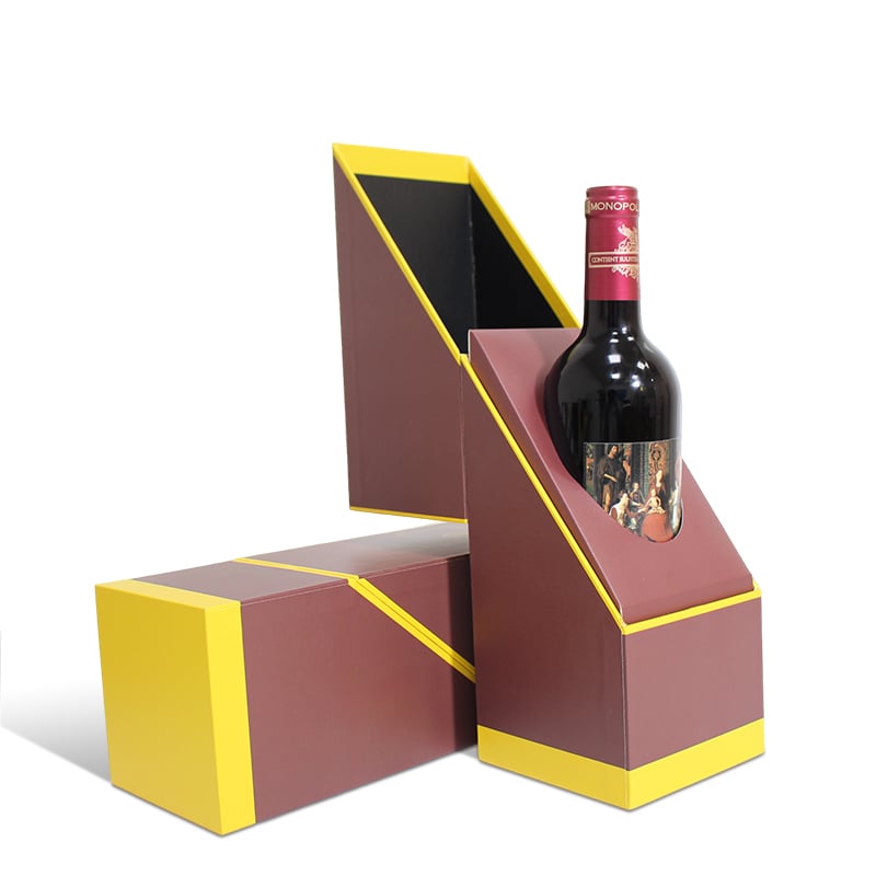 Wine Clamshell Packaging Gift Box Foam Corrugated Paper Insert
