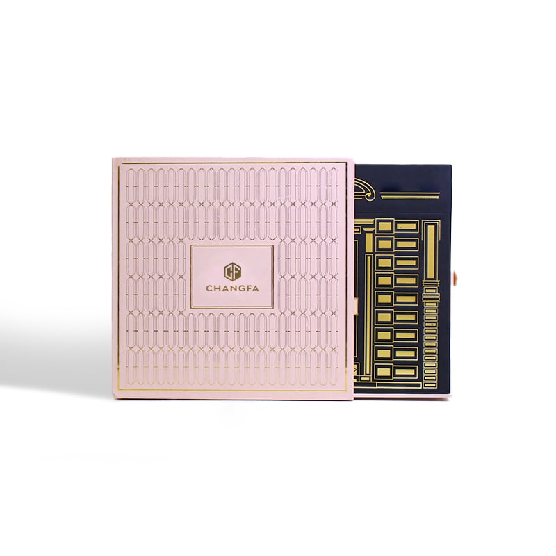 CF Luxury Double Door Drawer Design Rigid Packaging With Custom Insert