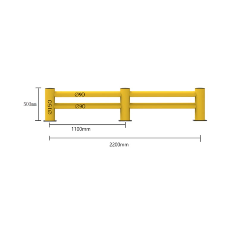 Modular Flexible Plastic Traffic Barrier System for Warehouse Wall Corner and Shelf End Protection
