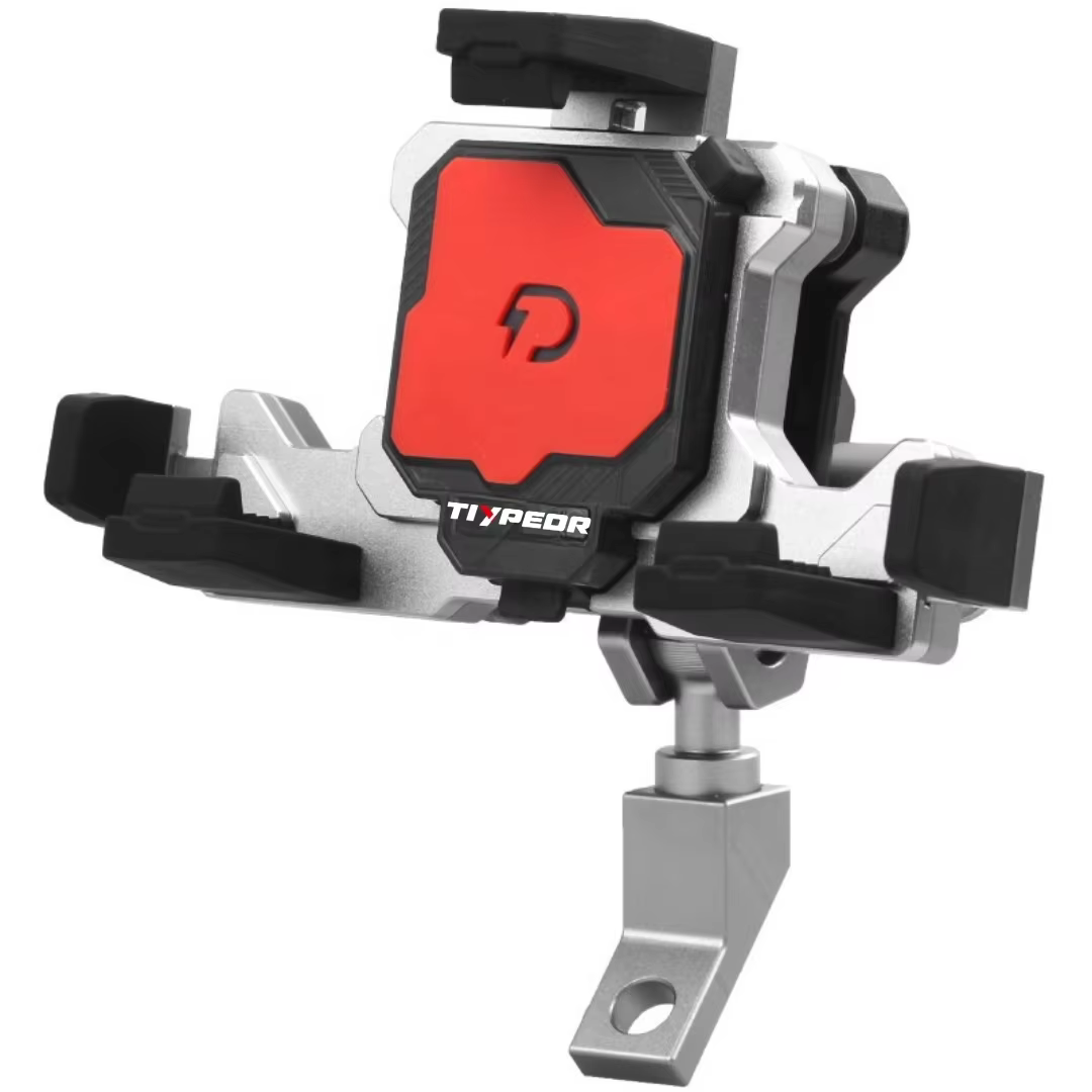 TIYPEOR Motorcycle Universal Phone Holder With Secure Lock E-bike 360 Degree Adjustment Phone Mount Motorcycle Accessories manufacture