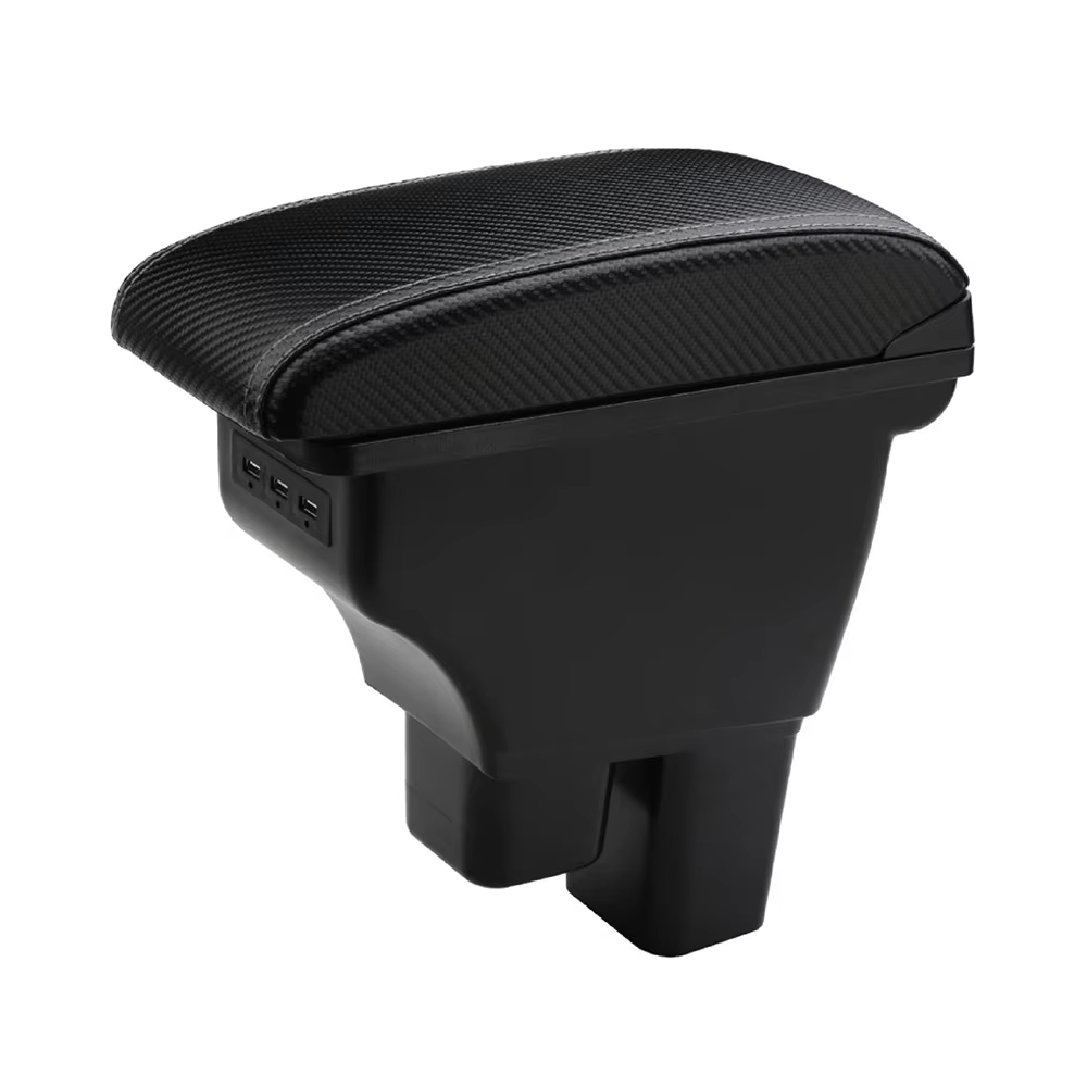 Car Usb storage box With Cup Holder Auto Universal Luxury Auto Armrest Console Box