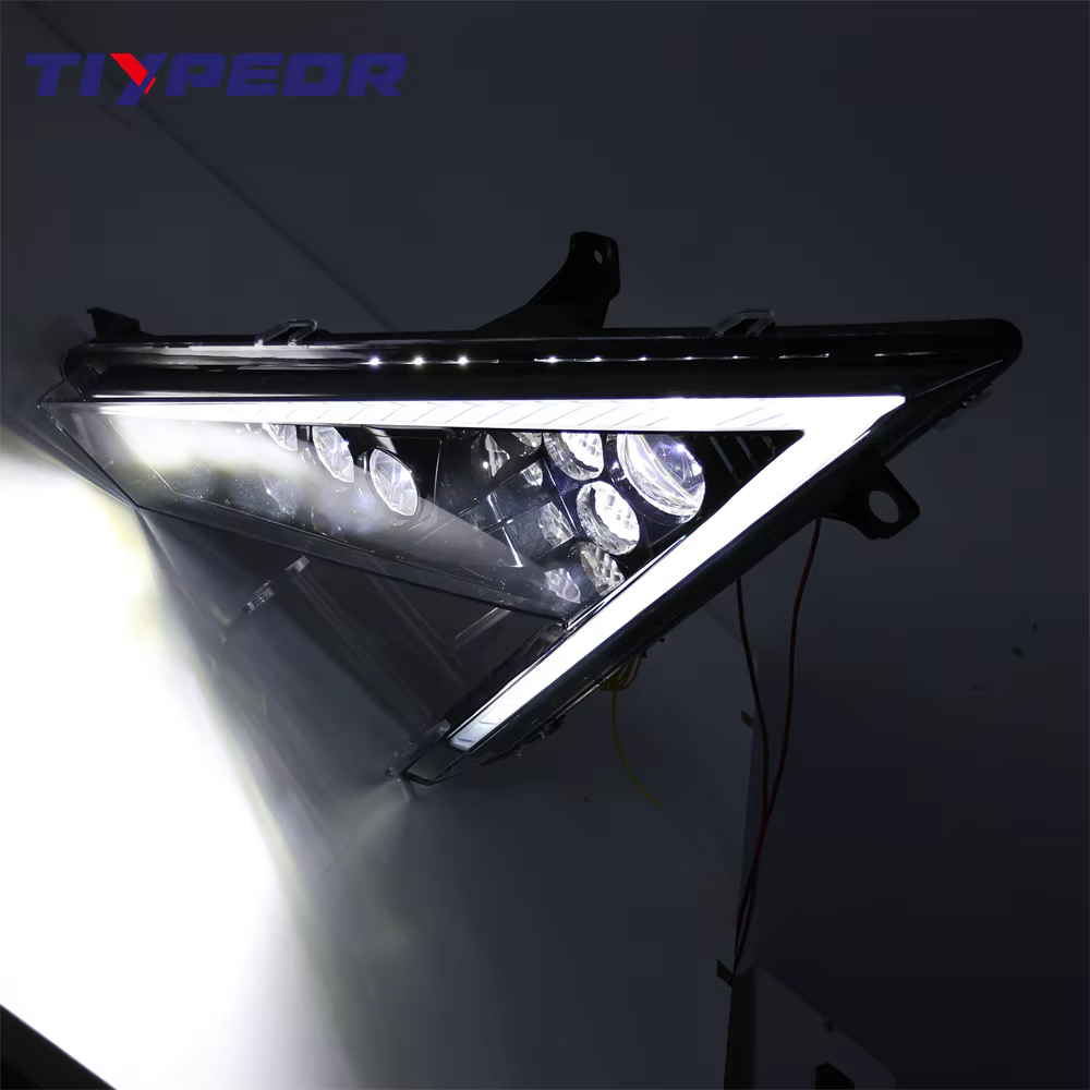 TIYPEOR LED Headlights for RZR Pro XP 2020 2021 OEM 2414538 2414539 RGB DRL Turn Signal Lights ATV UTV Headlamp manufacture