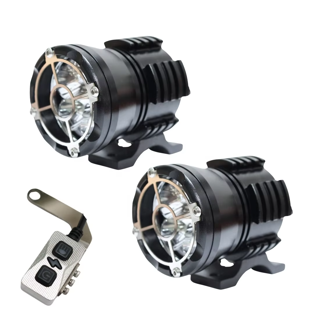 Why choose dual color motorcycle auxiliary fog lights for night driving?
