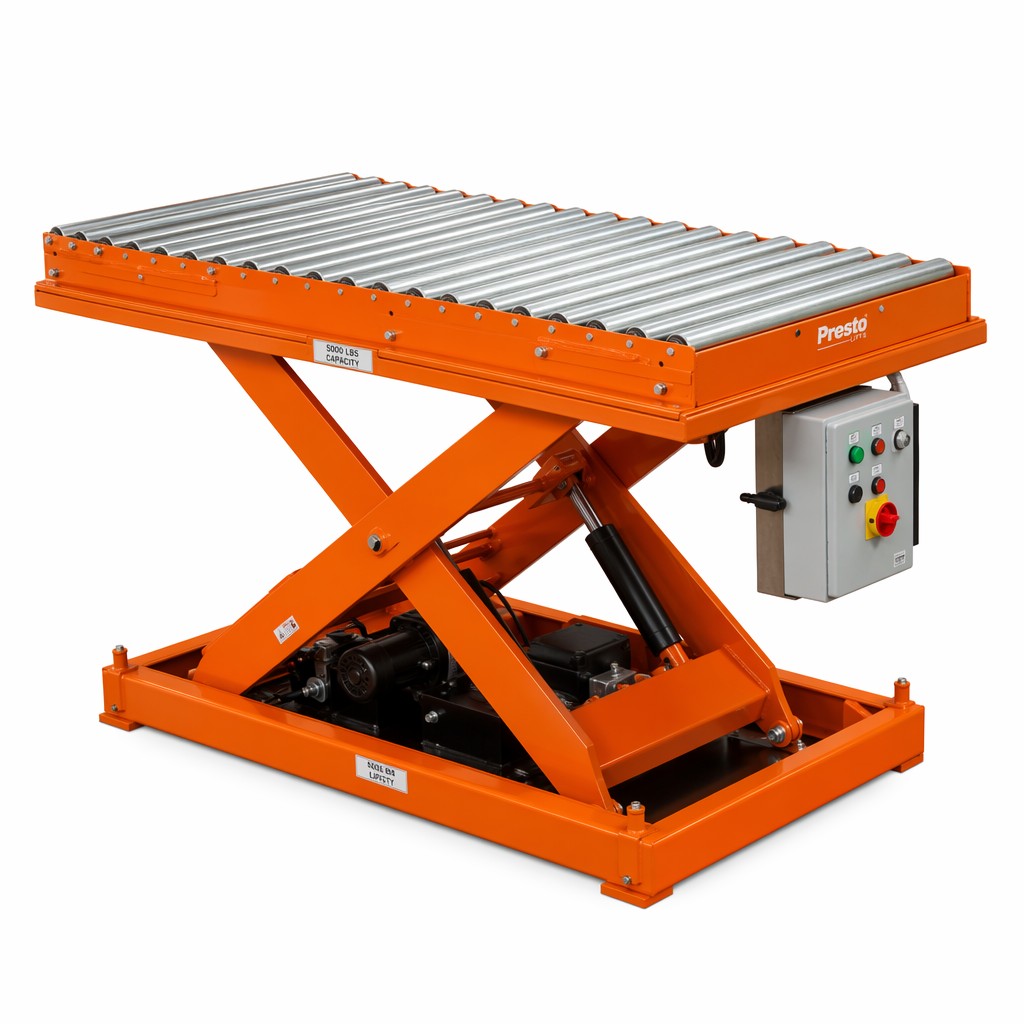 Smooth Lifting Foot Pedal Control Stationary Hydraulic Scissor Lift Table  for Woodworking Efficiency
