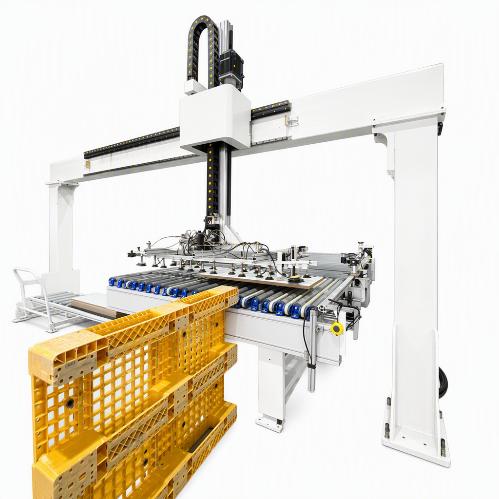 Wood Door And Panel Linear Production Line With Gantry Loader And Conveyor Of Other Woodworking Machinery