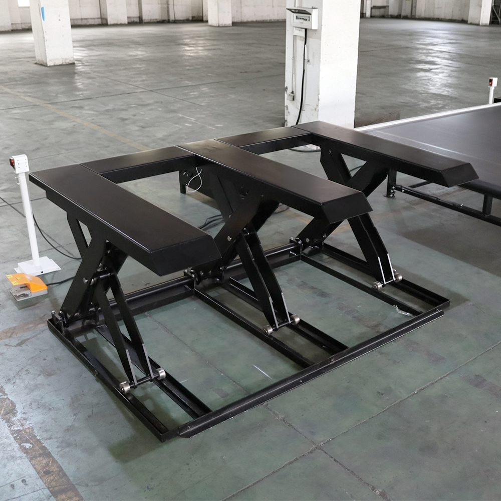 Heavy-Duty 3-Ton Hydraulic Scissor Lift | E-Type Triple-Support Design for Ultimate Stability