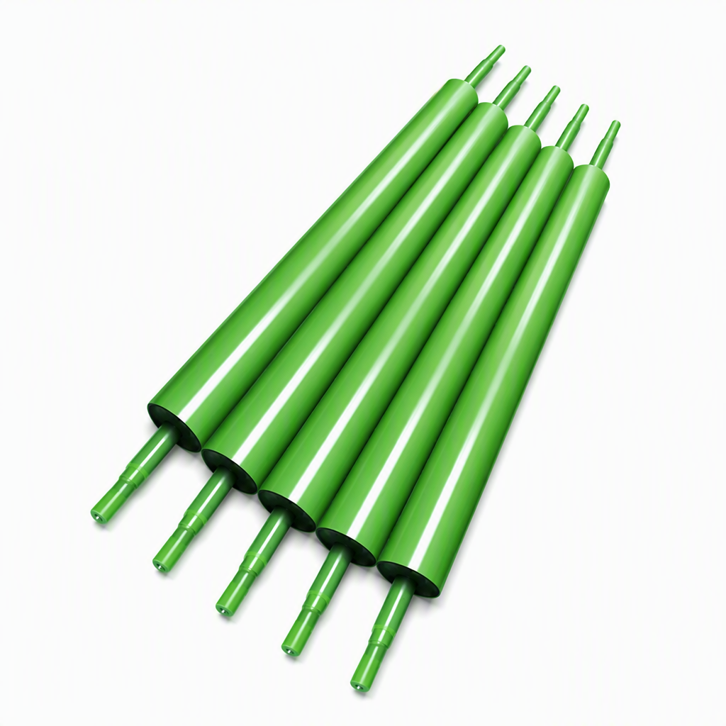 Hongrui Green Spray ptfe Roller Non stick Coating Spray Roller Used in Printing and Dyeing Plants