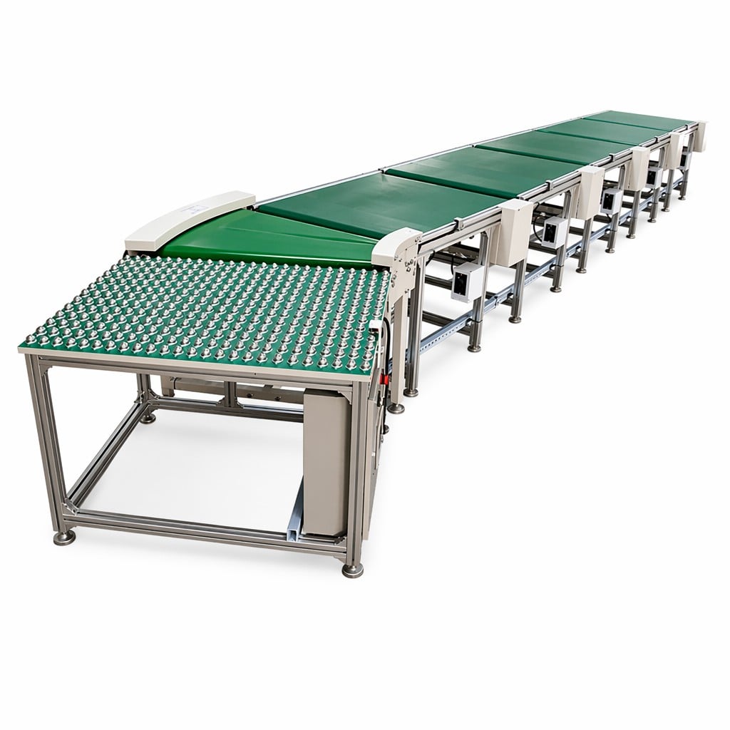 Automated Belt Conveyor System  Designed for Panel Furniture, Steel  Heavy Items Transport