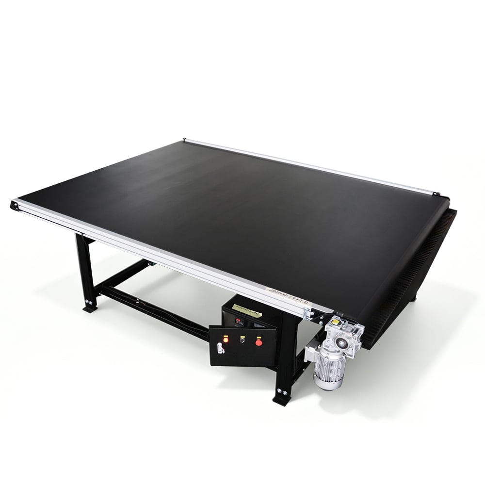 Smart Photoelectric Sensor Black PVC Conveyor Belt | Auto Start/Stop for Labor Savings