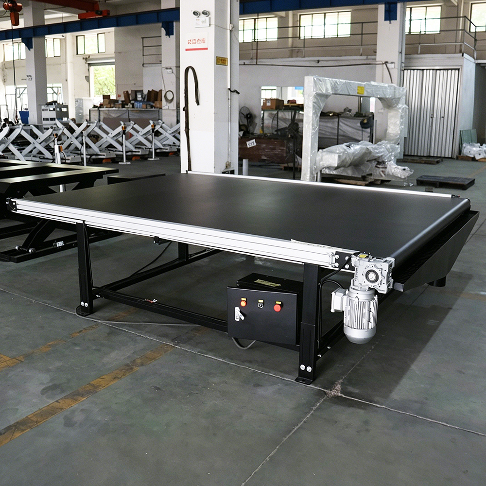 Smart Photoelectric Sensor Black PVC Conveyor Belt | Auto Start/Stop for Labor Savings