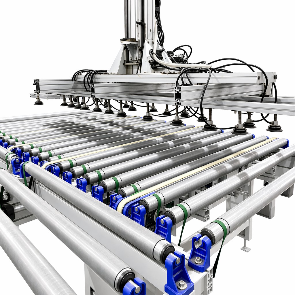 High Efficient Transmit With Feeder And Loader Conveyor Automatic Edge Banding Machines Production Line