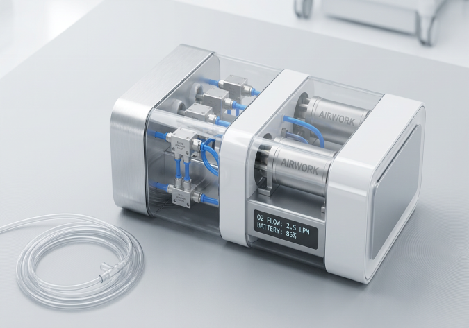 Miniaturization in Portable Medical Pneumatics | AIRWORK