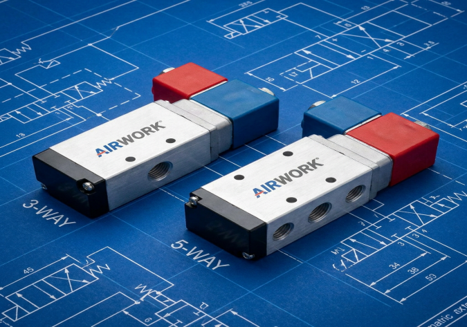 Selecting 3-Way vs 5-Way Solenoid Valves: A Technical Guide | AIRWORK
