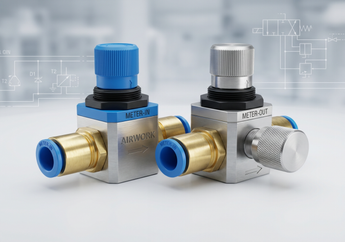 Adjustable Speed Controllers Meter-out vs Meter-in Cylinder Smoothness | AIRWORK