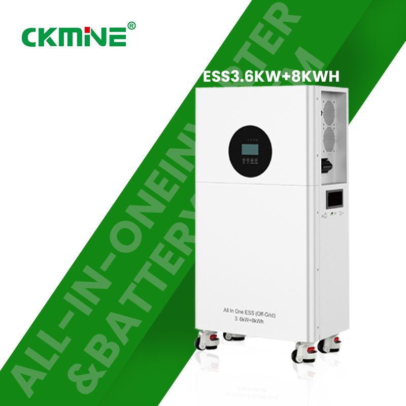 מתמר היברידי סולרי CKmine 3.6 קילוואט + 8 קילוואט-שעה עם סוללה – כולל רגולציה מובנית של מתח
