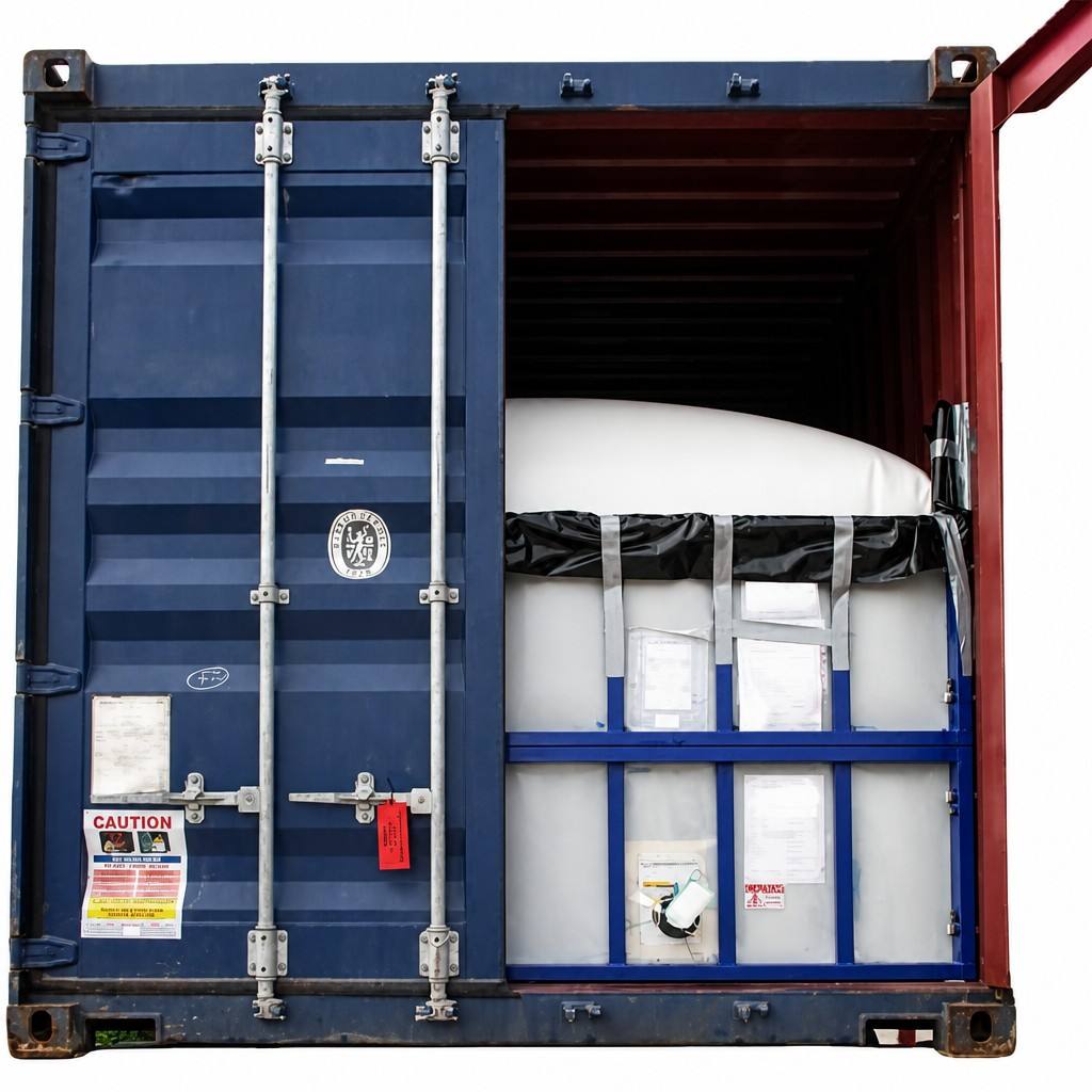 24000L Food Grade 20ft Container Flexitank Disposable Flexi Bag with Bulkhead and Valve for Bulk Liquid Transport