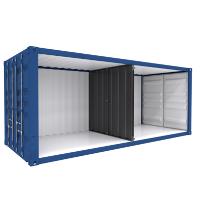 Transform your shipping container into separate living areas with divider walls
