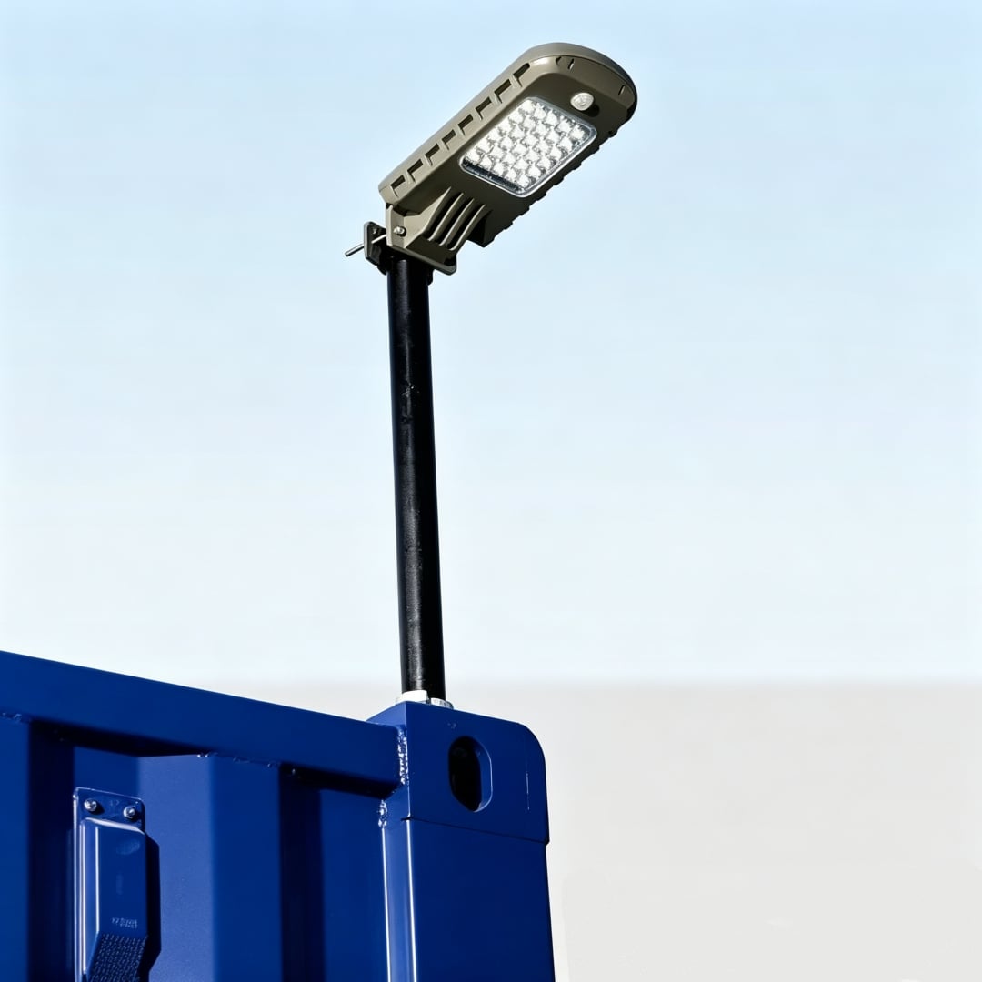 20W Wireless Shipping Container Solar Light IP65 Waterproof Solar LED Powered Street Light with PIR Motion Sensor