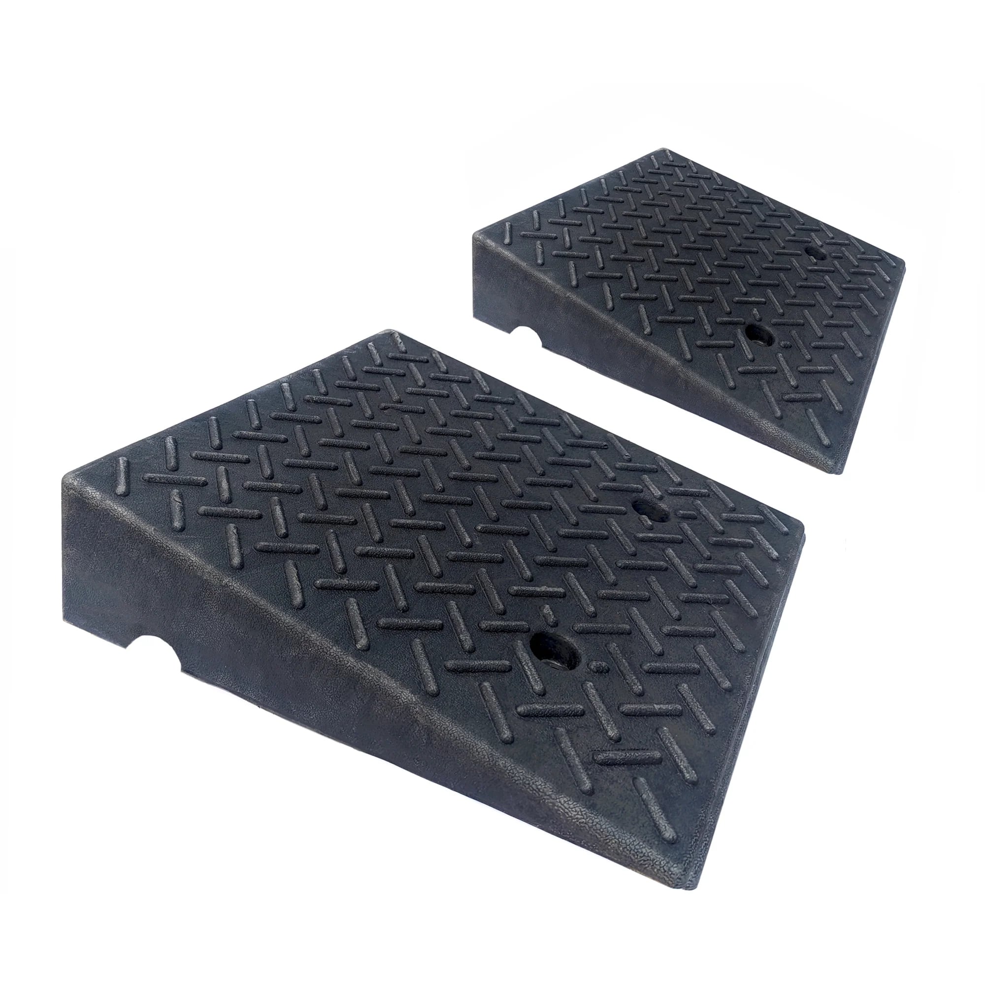 1 Ton Capacity Portable Container Threshold Ramp Light Duty Non-Slip Plastic Rubber Shipping Container Ramps 