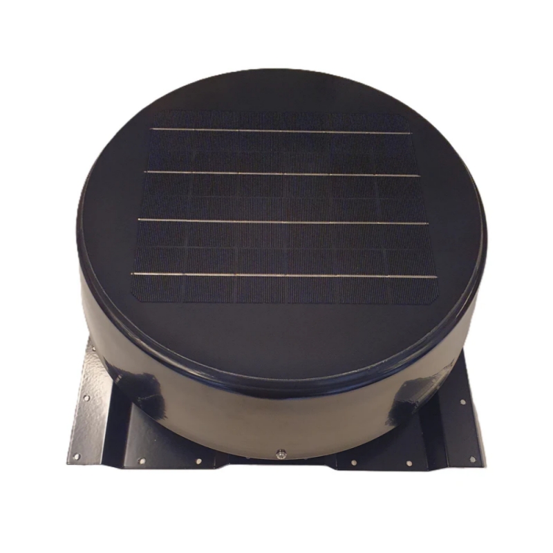10W Storage Container Solar Roof Exhaust Fan Steel Roof Solar Powered Ventilation Fan with Corrugated Base for Container House