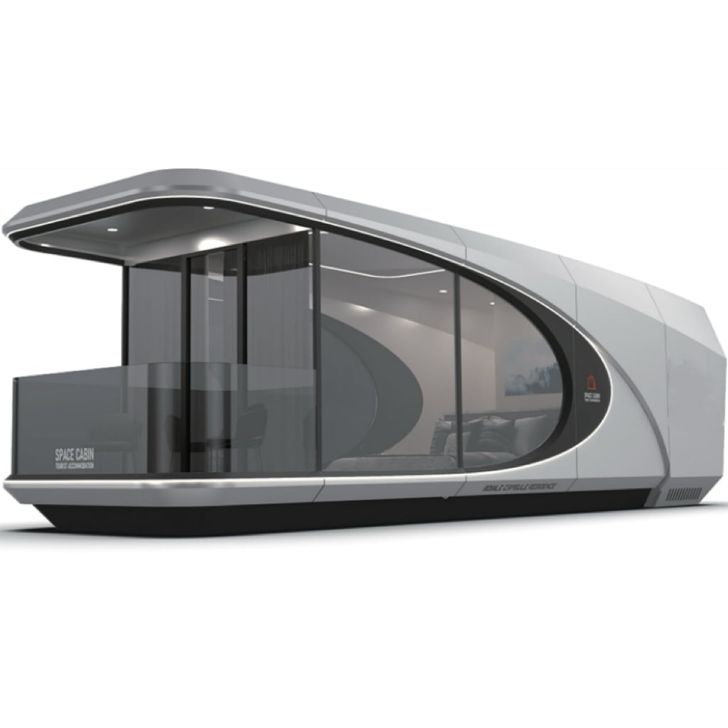 Mobile Tourist Resort Cabin Prefab Tiny Modular Pod Container Home Space Capsule House 