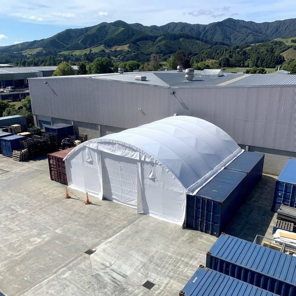 Single Truss Container Shelter End Wall for Equipment Storage Shelter with Door Closure Panel