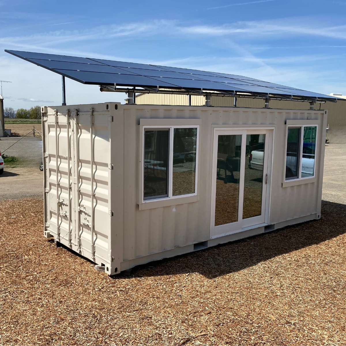 Embracing renewable energy with solar powered container homes