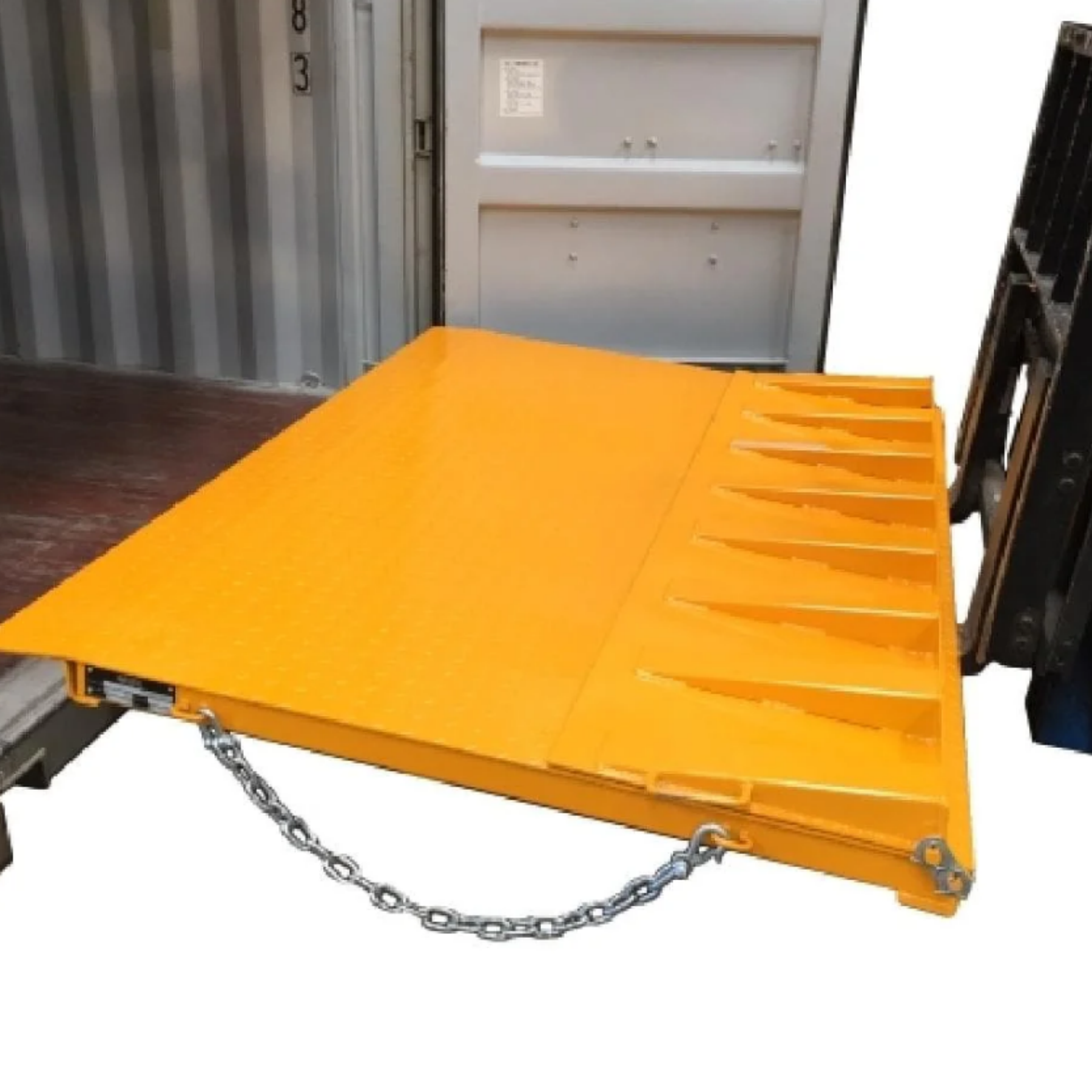 6500KG Capacity Folding Shipping Container Platform Container Loading Unloading Ramp for Forklift