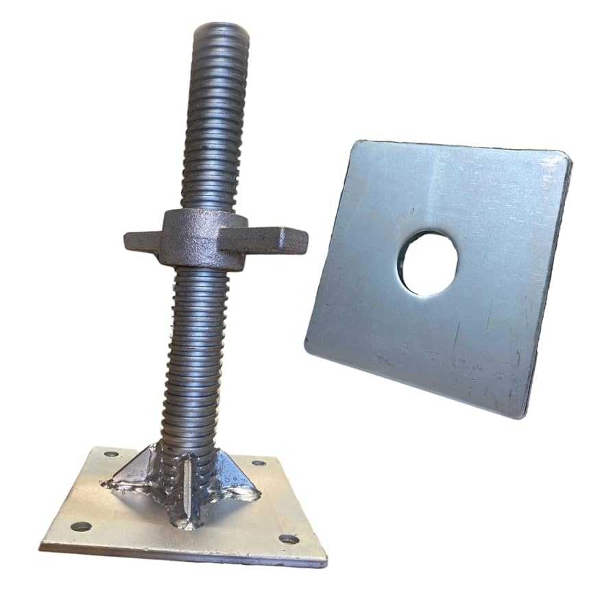 Heavy Duty Shipping Container Adjustable Levelling Feet from 75mm up to 260 mm 12000 kg Load