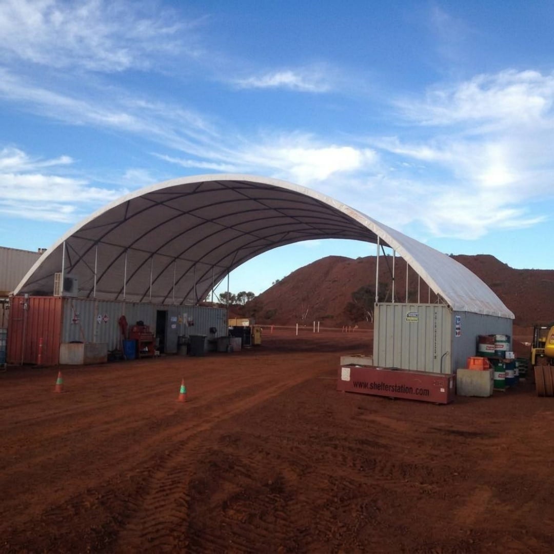 12m X 12m Single Truss Commercial Shelter with 610gsm Fabric Cover