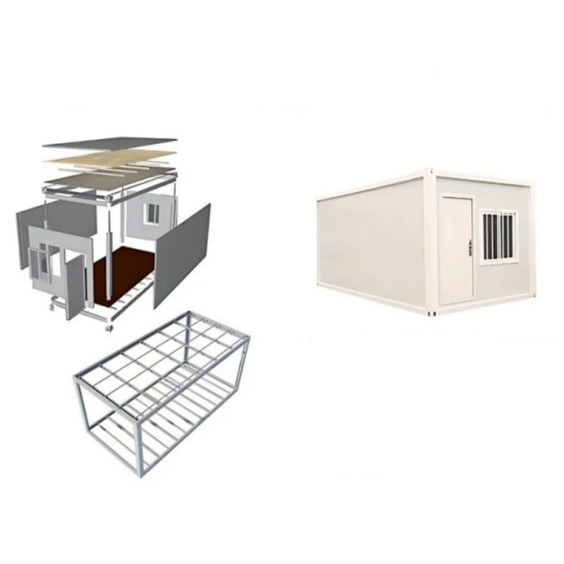 20ft 40ft Portable Modular Living Home Mobile Prefabricated Tiny Flat Pack Container House