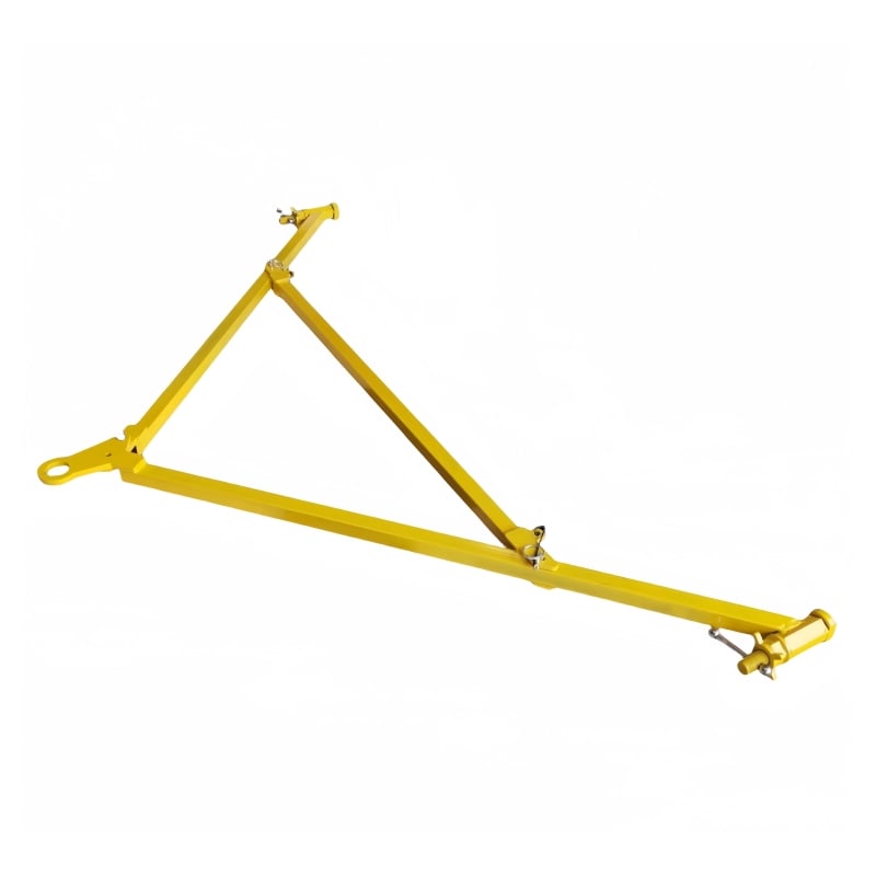 35 Ton Foldable Shipping Container Movement Forklift Yoke ISO Triangular Tow Bar for Yard Container Moving
