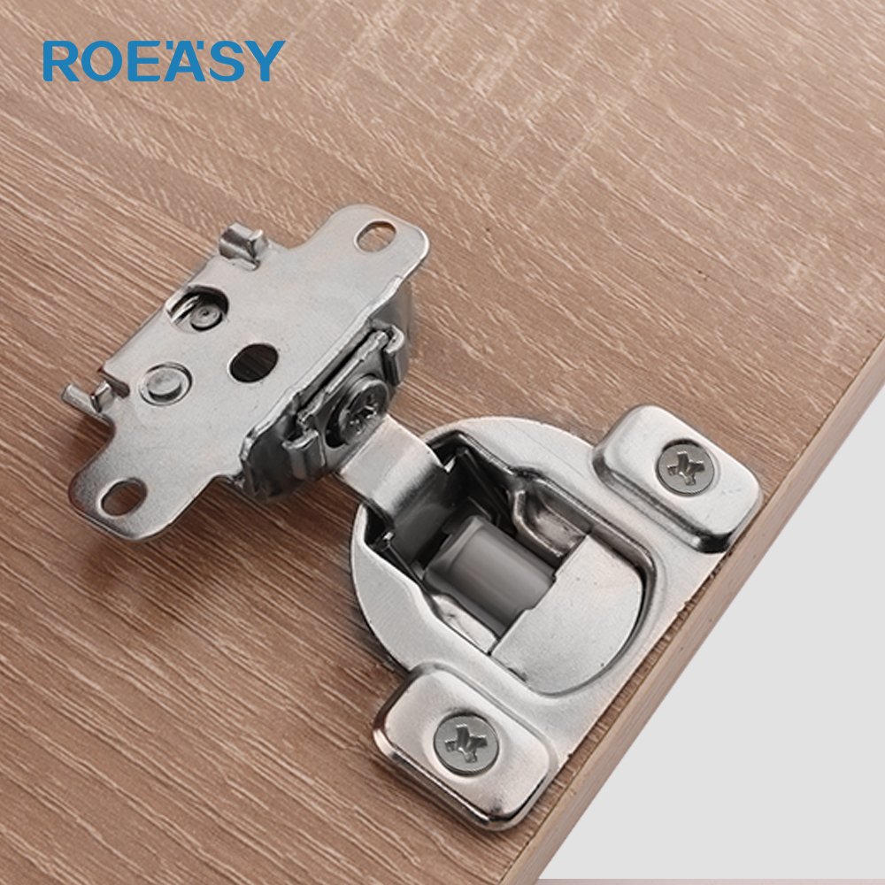ROEASY Cardine nascosto per armadi con apertura verso l'interno Stile americano 3D a molla idraulica per armadi, walk-in closet e bagni