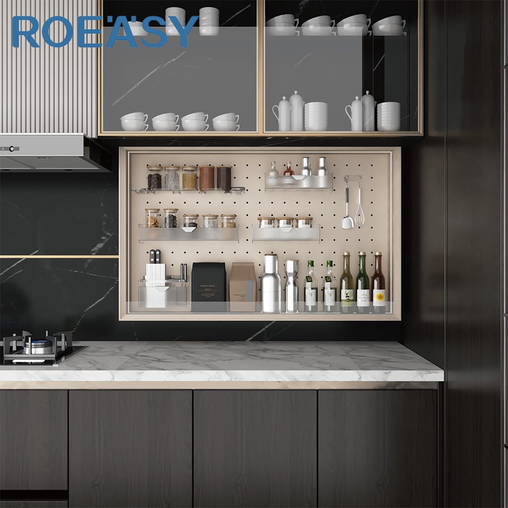 ROEASY AI 176TQ Yunxian Series Kitchen Intelligent Motorized Lift Mechanism Kitchen Modualr Storage System Hidden Home Kitchen Solution Smart Lift Cabinet
