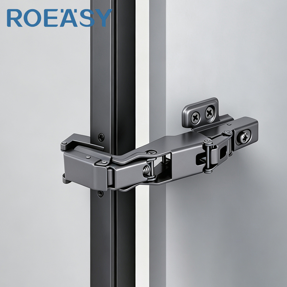 ROEASY KH29 165 Degree Soft Close Hydraulic Corner Hinge for Aluminum Frame Glass Door