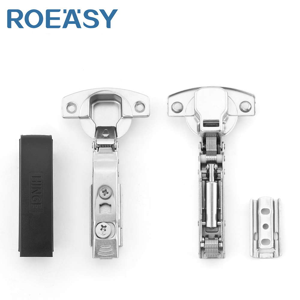 ROEASY CH-273A-2D-1T Placa Removível Encoberta Hidráulica 2D P dobradiças de móveis para armários com Fechamento Suave Porta de Armário de 35mm