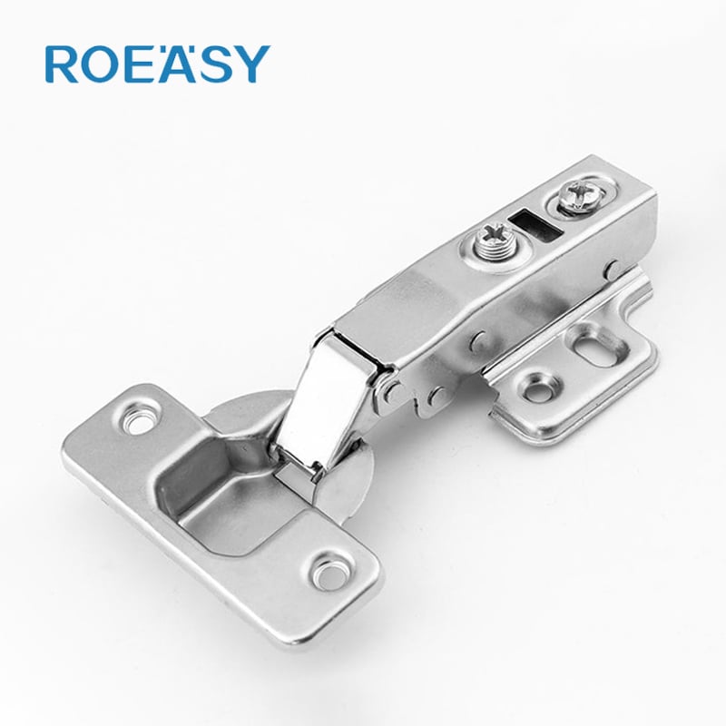 ROEASY ECO-291R Zawias z widełką 35 mm, 90 stopni, z miękkim zamykaniem, nierozłączny zawias do szaf ze stali walcowanej na zimno, hydrauliczny amortyzator do szafki kuchennej