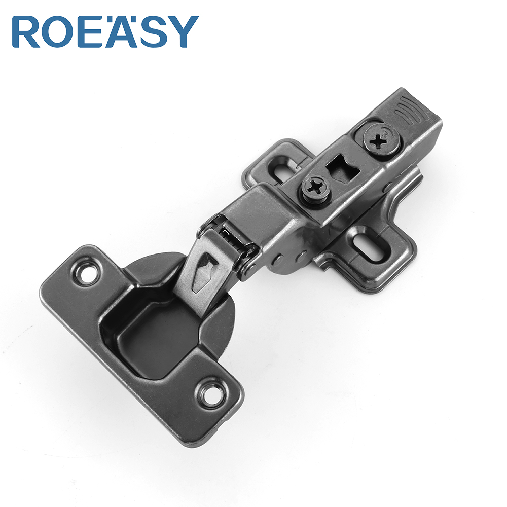ROEASY 273AI-2D-PRO-BN 2 Otworki Płytka 15 Krążków Drzwi Szafkowe Czarny Zawias Trójście Schowek Meblowy dla Mebli