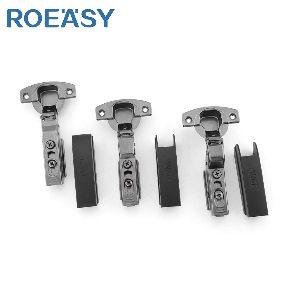 ROEASY CH-273A-1T-BN Alta Qualidade P dobradiça Hidráulica Oculta 100 Graus 0 8 15 Braço Sem Asa Desmontável Capa de Plástico Fechamento Suave