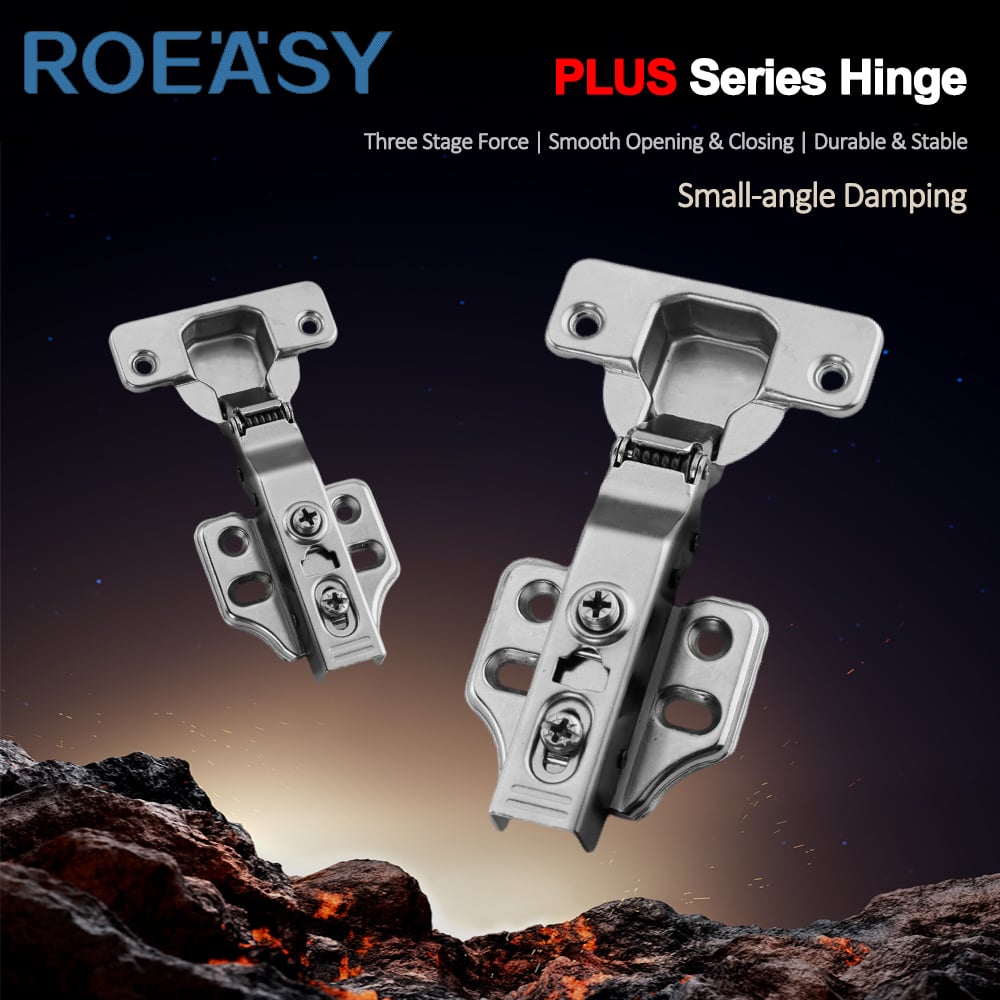 ROEASY CH-271R-PLUS Soft Close Hinge Kitchen Cabinet 35MM Overlay Hinges Concealed Hydraulic Hinge for Furniture