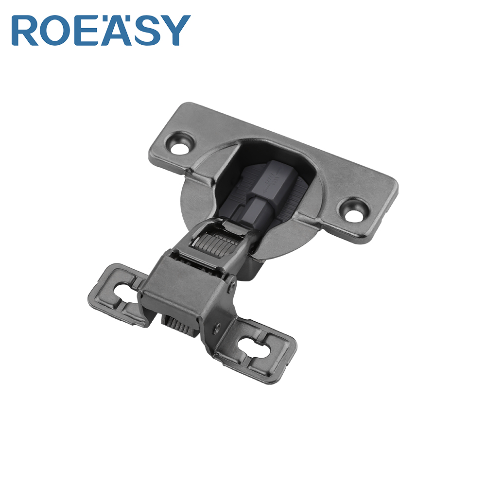 ROEASY Hydraulische Dämpfung Ultrakurzer Arm Scharnier für Schränke mit schmaler Seitenwand, ultrashallow Schränke, Zählerkästen und ultranarrow Waschmaschinen-Schranktüren